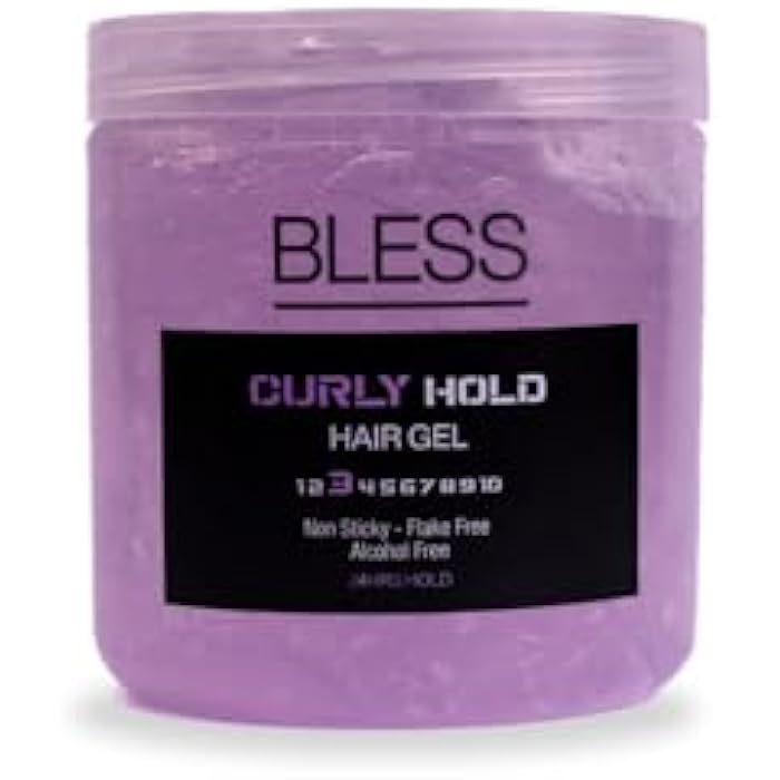 BLESS Curly Hold Hair Gel, Natural Look Styling, For All Hair Types, With Aloe Vera Extract, Panthenol Enriched, 250ml